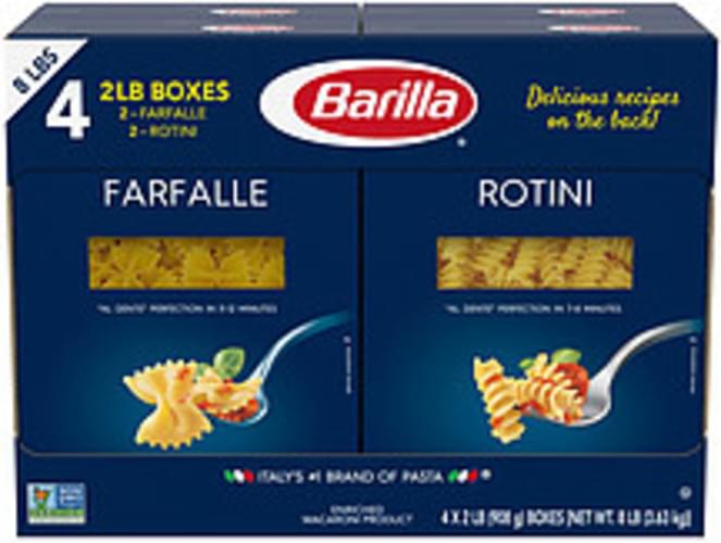 Barilla Farfalle Rotini Pasta Variety Pack 4 Nutrition Information Innit Barilla Farfalle Rotini Pasta Variety Pack 4 Nutrition Information Innit