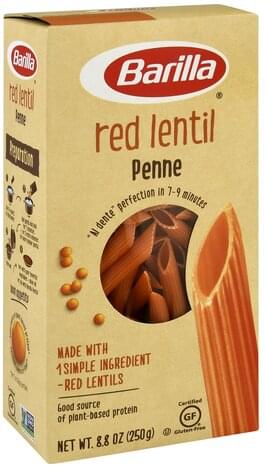 Barilla Gluten Free, Penne, Red Lentil Pasta - 8.8 oz