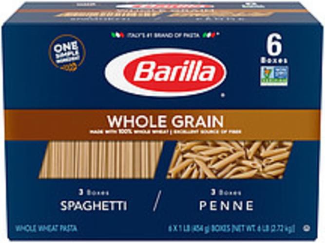 Barilla Whole Grain Spaghetti And Penne Barilla Whole Grain Pasta Variety Pack 0 Nutrition
