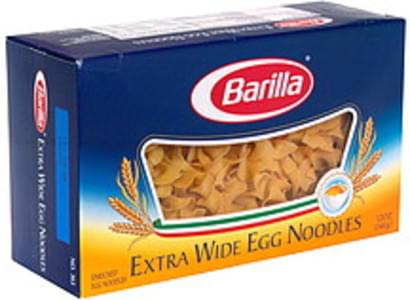 Barilla Extra Wide Egg Noodles - 12 oz, Nutrition Information | Innit