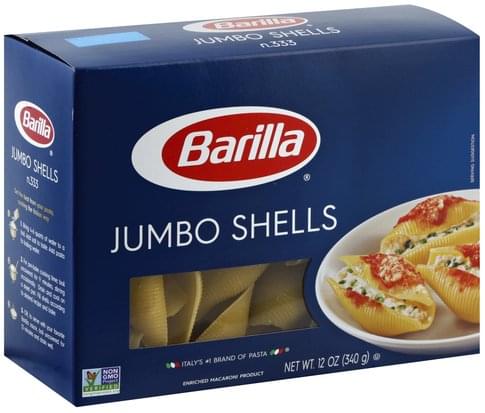 Barilla Jumbo Shells 12 oz Nutrition Information Innit