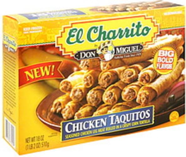 El Charrito Chicken Taquitos 18 oz, Nutrition Information Innit