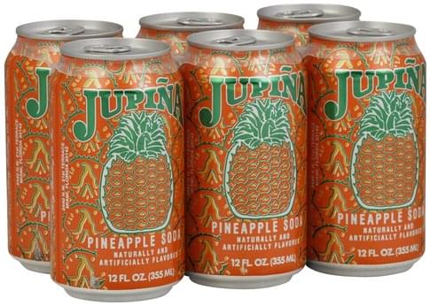Jupina Pineapple Soda - 6 ea