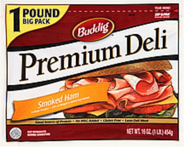 Buddig Premium Deli Smoked Ham 16 Oz Nutrition Information Innit