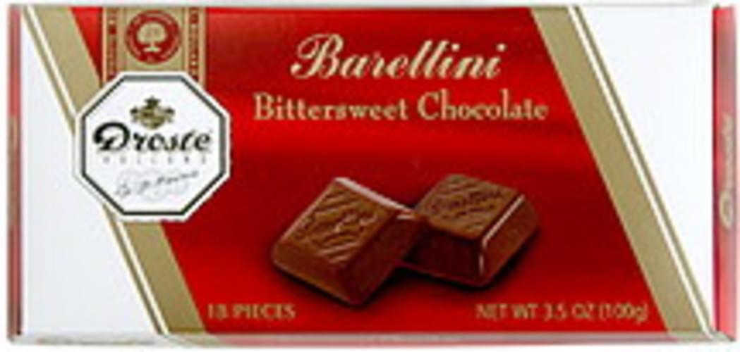 Droste Bittersweet Chocolate 3.5 oz, Nutrition Information Innit