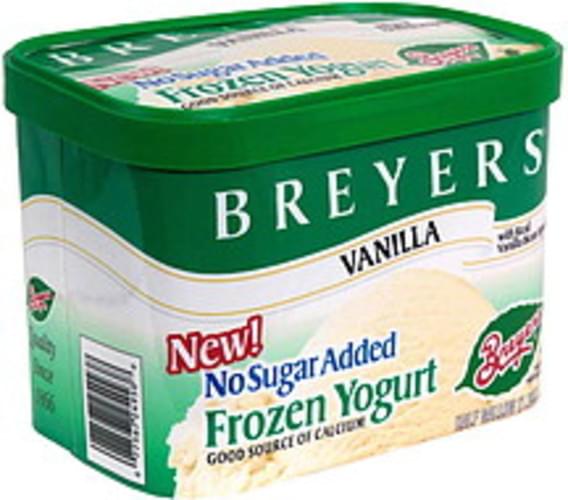 Breyers Vanilla with Real Vanilla Bean Specks Frozen Yogurt 0.5 Gal
