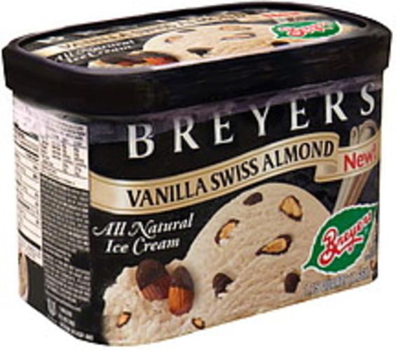 Breyers Vanilla Swiss Almond All Natural Ice Cream 1.75 QT, Nutrition