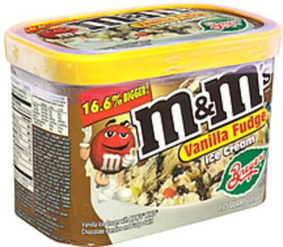 Breyers M&M's Vanilla Fudge Ice Cream 1.75 QT, Nutrition Information