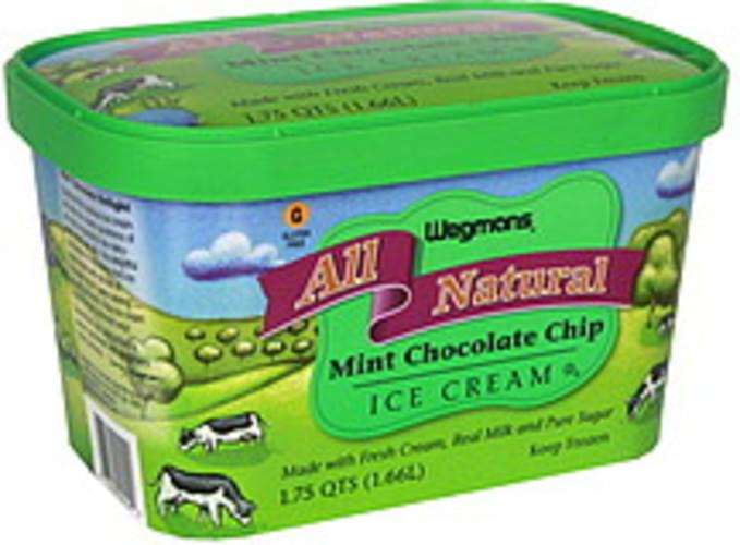 Wegmans Mint Chocolate Chip Ice Cream 1.75 QT, Nutrition Information