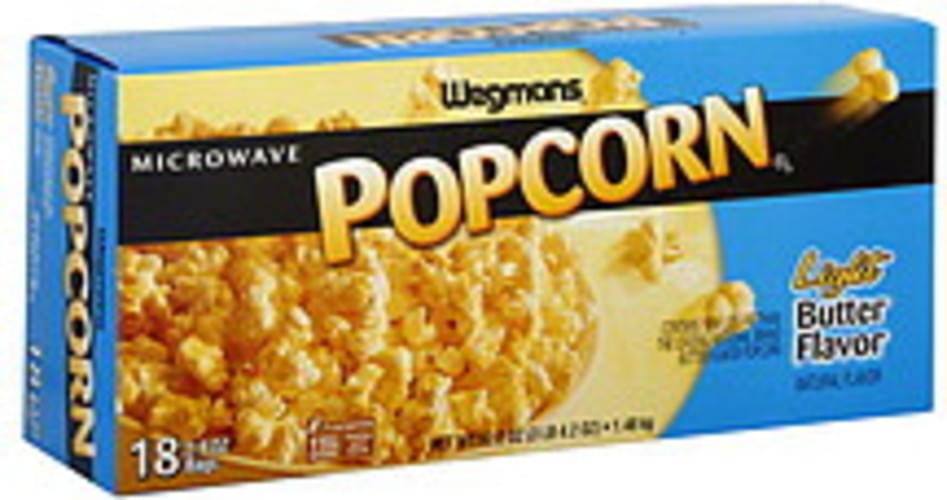 Wegmans Light, Butter Flavor Microwave Popcorn 18 ea, Nutrition
