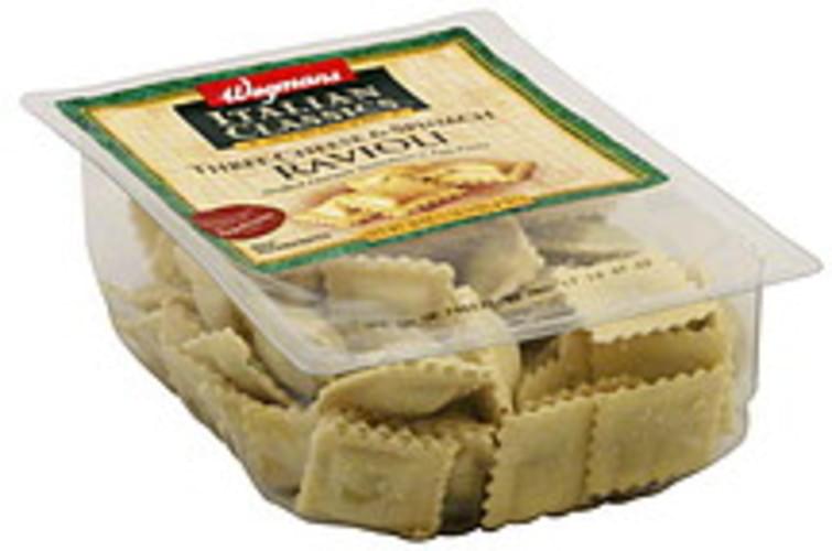 Wegmans Three Cheese & Spinach Ravioli 20 oz, Nutrition Information