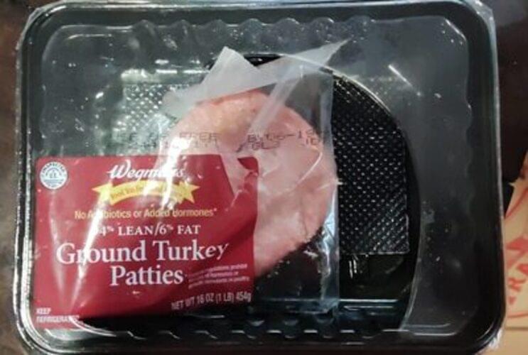 Wegmans 94 Fat Free Turkey Patties Poultry 1 lb, Nutrition