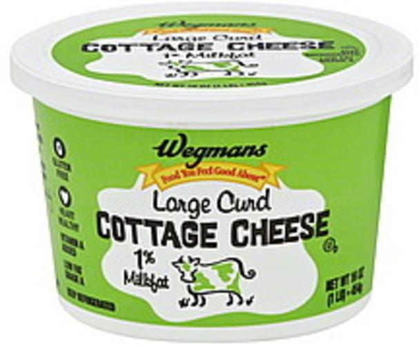Wegmans Large Curd, 1 Milkfat, Low Fat Cottage Cheese 16 oz