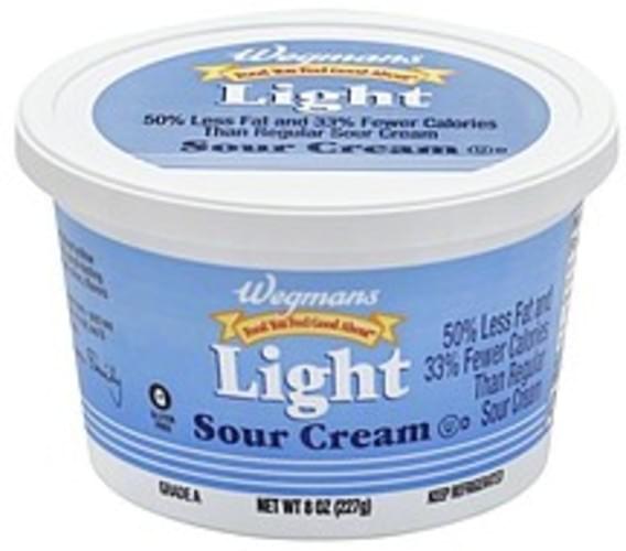 Wegmans Light Sour Cream 8 oz, Nutrition Information Innit