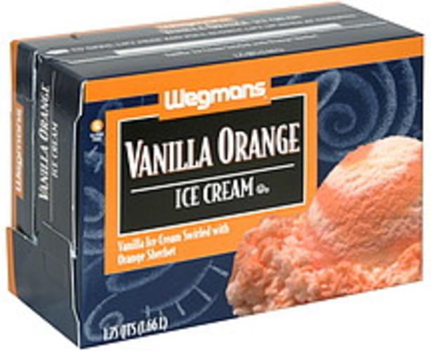 Wegmans Vanilla Orange Ice Cream 1.75 QT, Nutrition Information Innit