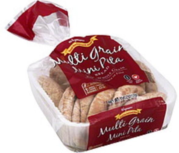 Wegmans Multi Grain, Mini Pita Bread 11 oz, Nutrition Information Innit