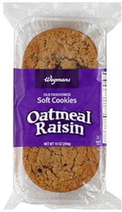 Wegmans Cookies Old Fashioned, Soft, Oatmeal Raisin