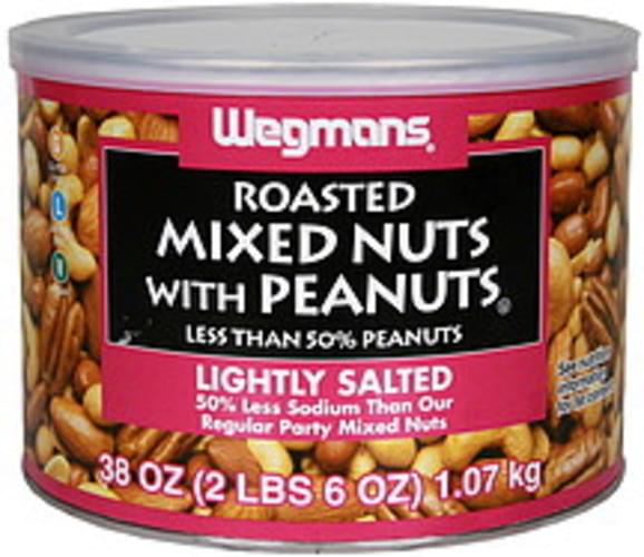 Wegmans Mixed Nut, Roasted with Peanuts, Lightly Salted Mixed Nuts 38