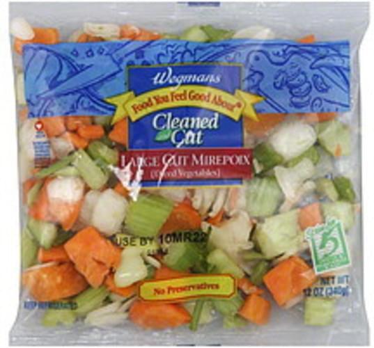 Wegmans Cleaned and Cut, Large Cut Mirepoix (Diced Vegetables) 12 oz