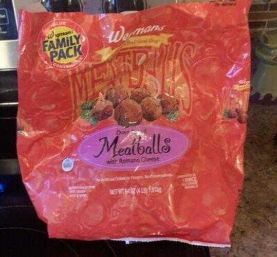 Wegmans OvenBaked, with Romano Cheese, FAMILY PACK Meatballs 64 oz