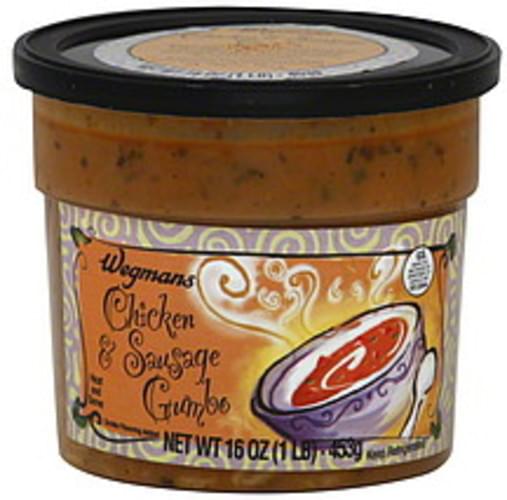 Wegmans Chicken & Sausage Gumbo Soup - 16 oz, Nutrition Information | Innit
