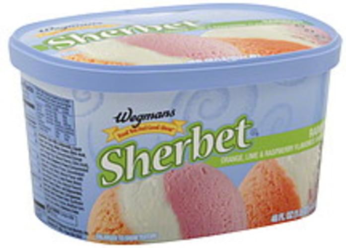 Wegmans Rainbow Sherbet 48 oz, Nutrition Information Innit