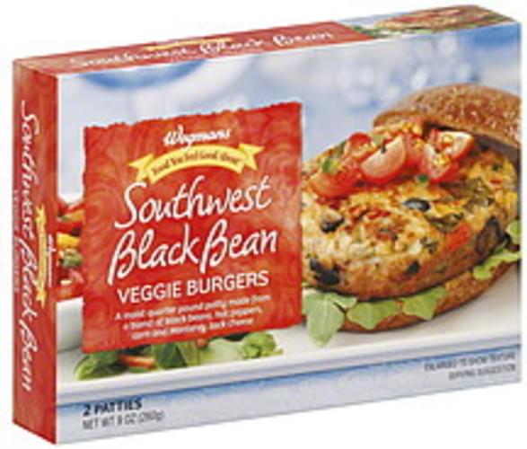 Wegmans Southwest Black Bean Veggie Burgers - 2 ea