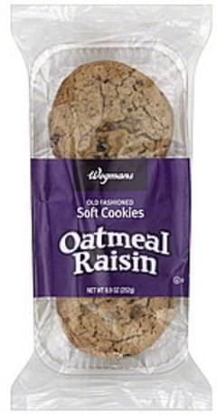 Wegmans Cookies Soft, Oatmeal Raisin