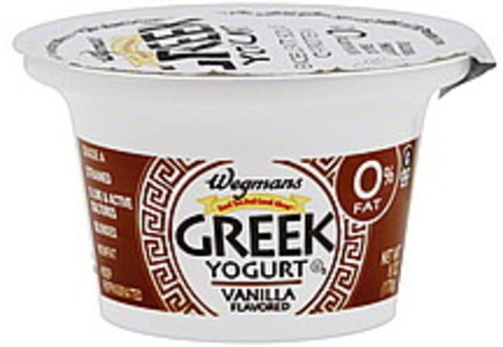 Wegmans Greek, Vanilla Flavored Yogurt 6 oz, Nutrition Information