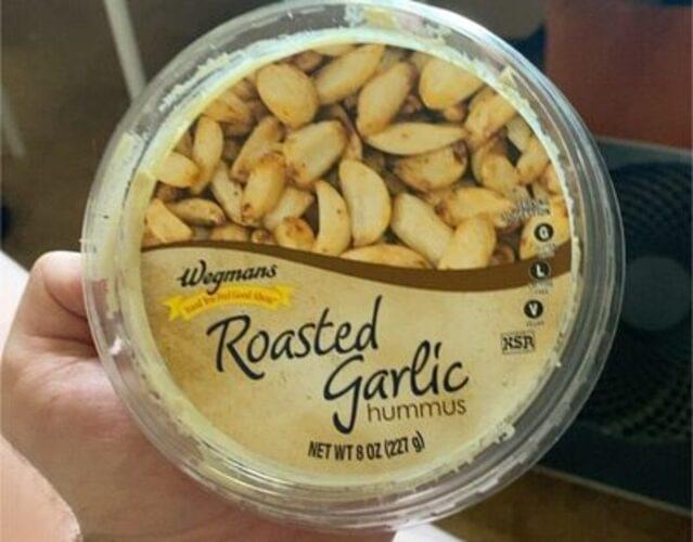 Wegmans Roasted Garlic Hummus 8 oz, Nutrition Information Innit