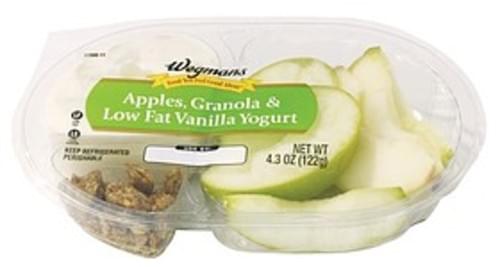 Wegmans Apples, Granola & Low Fat Vanilla Yogurt Yogurt & Yogurt Drinks - 4.3 oz