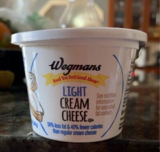 Wegmans Light Cream Cheese 12 oz, Nutrition Information Innit