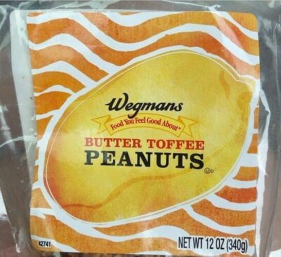 Wegmans Butter Toffee Peanuts 12 oz, Nutrition Information Innit