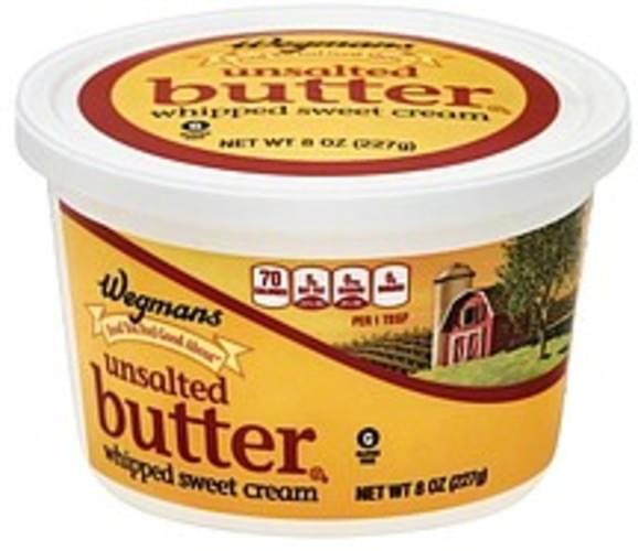 Wegmans Unsalted Butter 8 oz, Nutrition Information Innit