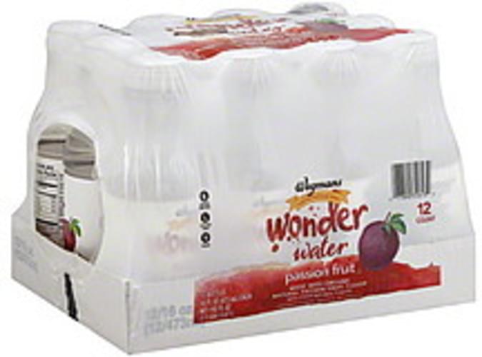 Wegmans Unsweetened, Wonder Water, Passion Fruit Water Beverage 12 ea