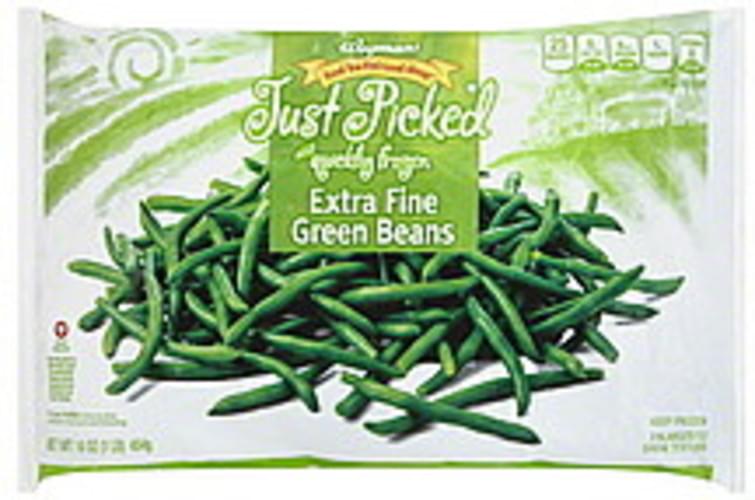 Wegmans Extra Fine Green Beans 16 oz, Nutrition Information Innit