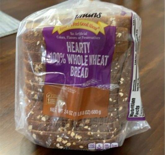 Wegmans 100 Whole Wheat Bread Bread 24 oz, Nutrition Information Innit