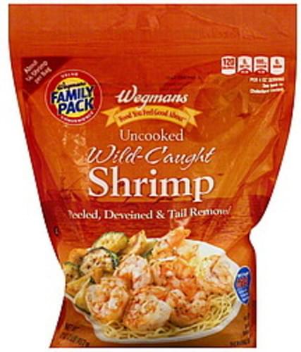 Wegmans Wild-Caught, Uncooked, FAMILY PACK Shrimp - 32 oz