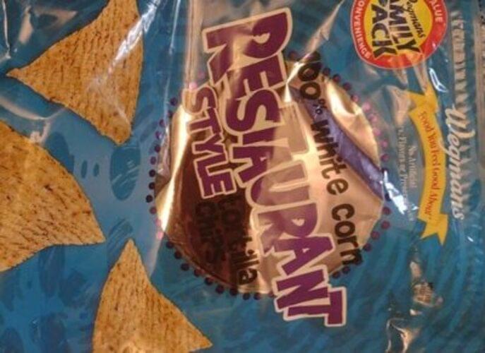 Wegmans Restaurant Style, 100 White Corn, FAMILY PACK Tortilla Chips