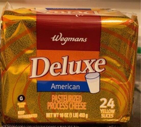 Wegmans Pasteurized Process, Yellow American Slices Cheese 24 ea