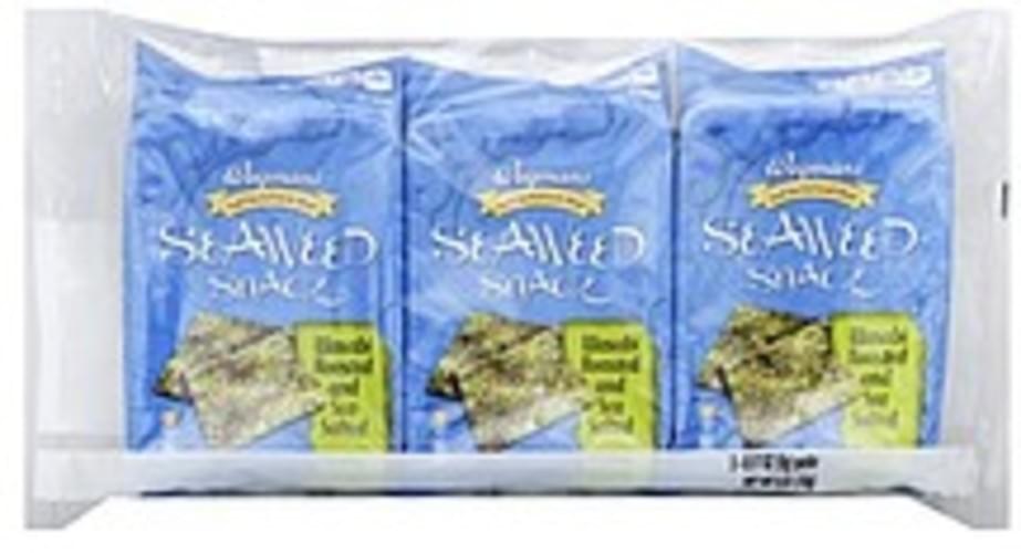 Wegmans Wasabi Roasted and Sea Salted Seaweed Snack 3 ea, Nutrition