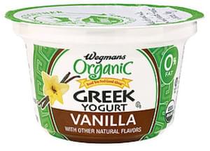 Wegmans Yogurt & Yogurt Drinks Greek Yogurt, Vanilla