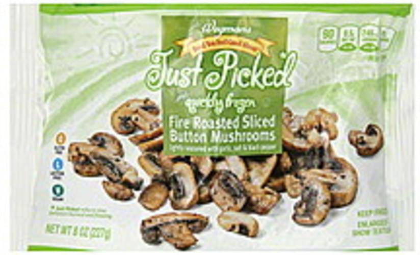 Wegmans Button, Fire Roasted, Sliced Mushrooms 8 oz, Nutrition