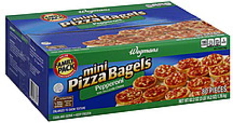 Wegmans Mini, Pepperoni, FAMILY PACK Pizza Bagels 80 ea, Nutrition