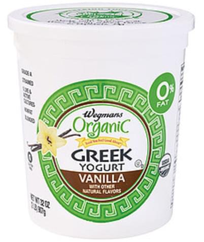 Wegmans Greek Yogurt, Vanilla, FAMILY PACK Yogurt & Yogurt Drinks - 32 oz