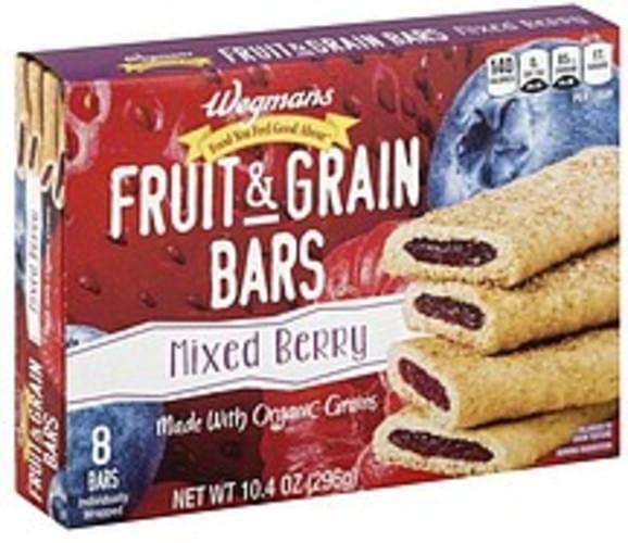 Wegmans Mixed Berry Fruit & Grain Bars 8 ea, Nutrition Information