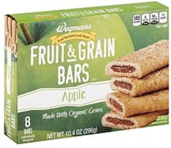 Wegmans Apple Fruit & Grain Bars 8 ea, Nutrition Information Innit