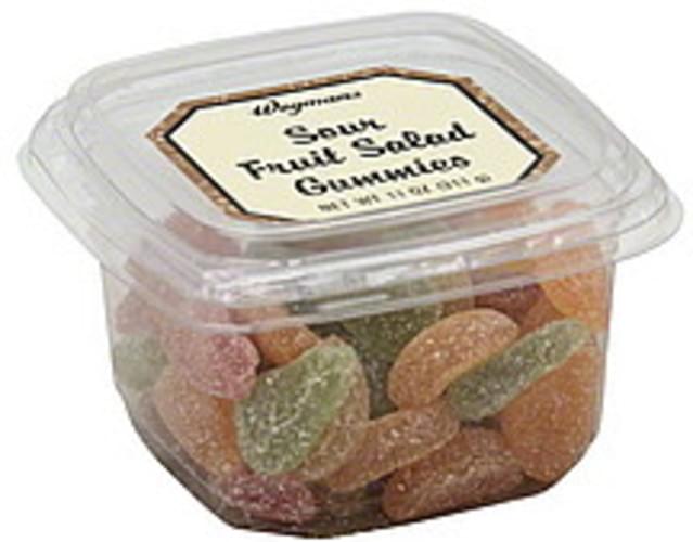 Wegmans Sour Fruit Salad Gummies 11 oz, Nutrition Information Innit