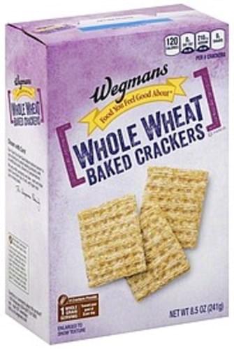 Wegmans Baked, Whole Wheat Crackers - 8.5 oz