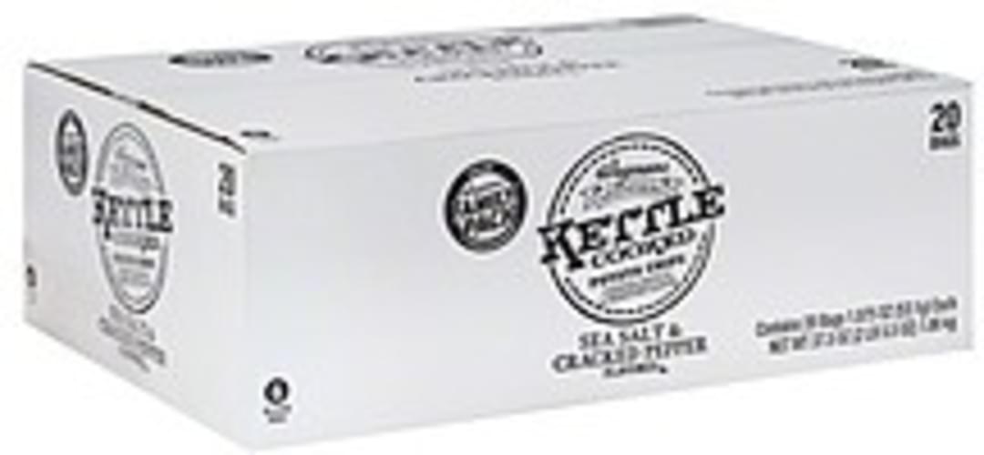Wegmans Kettle Cooked, Sea Salt & Cracked Pepper Flavored, FAMILY PACK